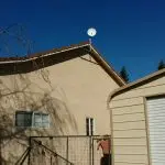 Rural eave antenna mount