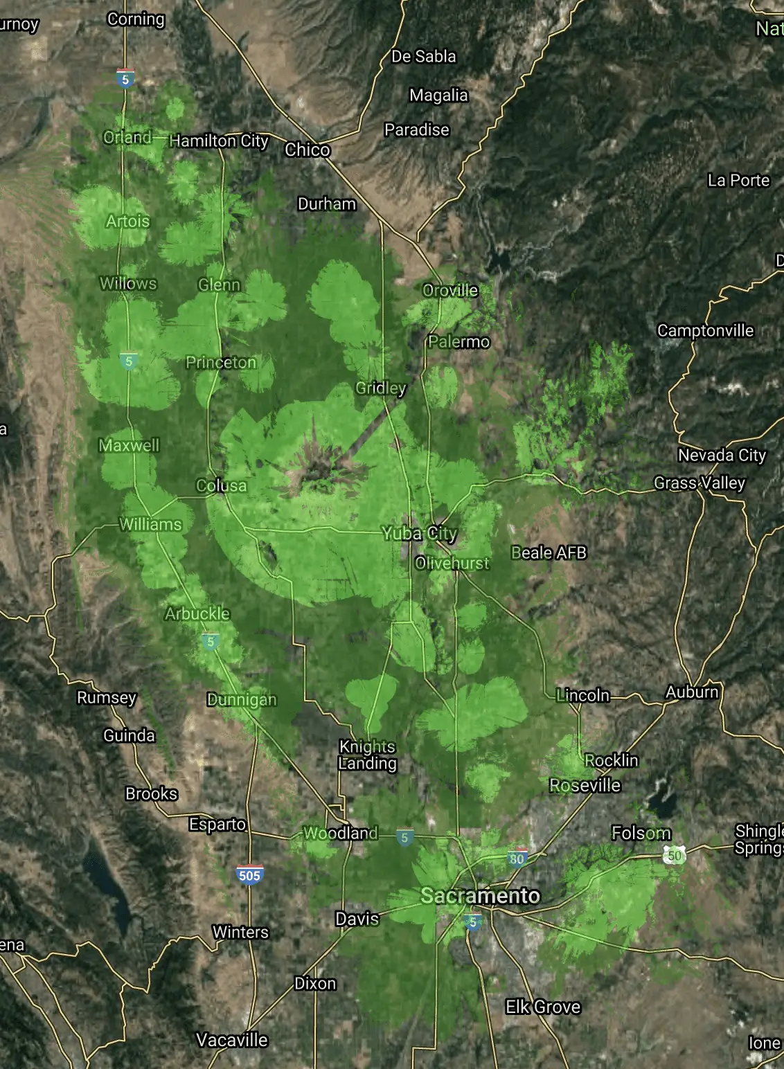 Internet coverage map may 2021